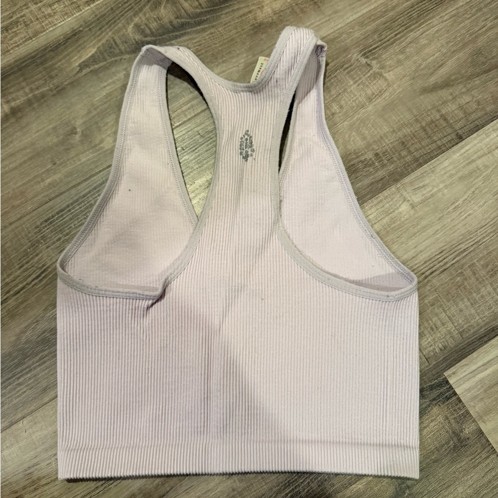 Free People Movement Light Purple Ribbed Tank - Picture 4 of 5